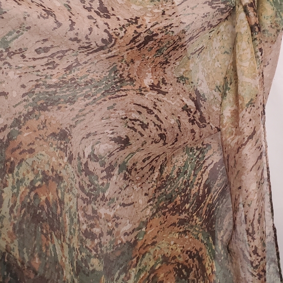 NEW! Beautiful Lightweight Abstract Swirl Scarf ~ Choose Your Color - Picture 4 of 13